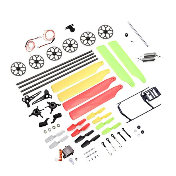 

Tool Kit Bag - Gears Main Rotor Blades Tail Boom Motor Swashplate Servo Head Linkage Wire Spare Parts For Wltoys V966 V977