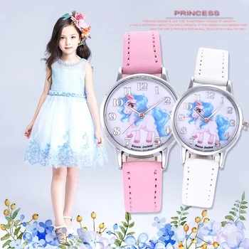 

Brand New Fashion Cute Harajuku Unicorn Girl's Boy's Children Watch SportS Jelly Leather Watch Women HOT Cartoon WristWatch