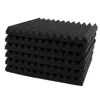 Bandejas de cuña de espuma acústica para estudio, espuma insonorizada impermeable, tratamiento de habitación, absorción de sonido, 30x30x3 cm, 6 uds. ► Foto 2/5
