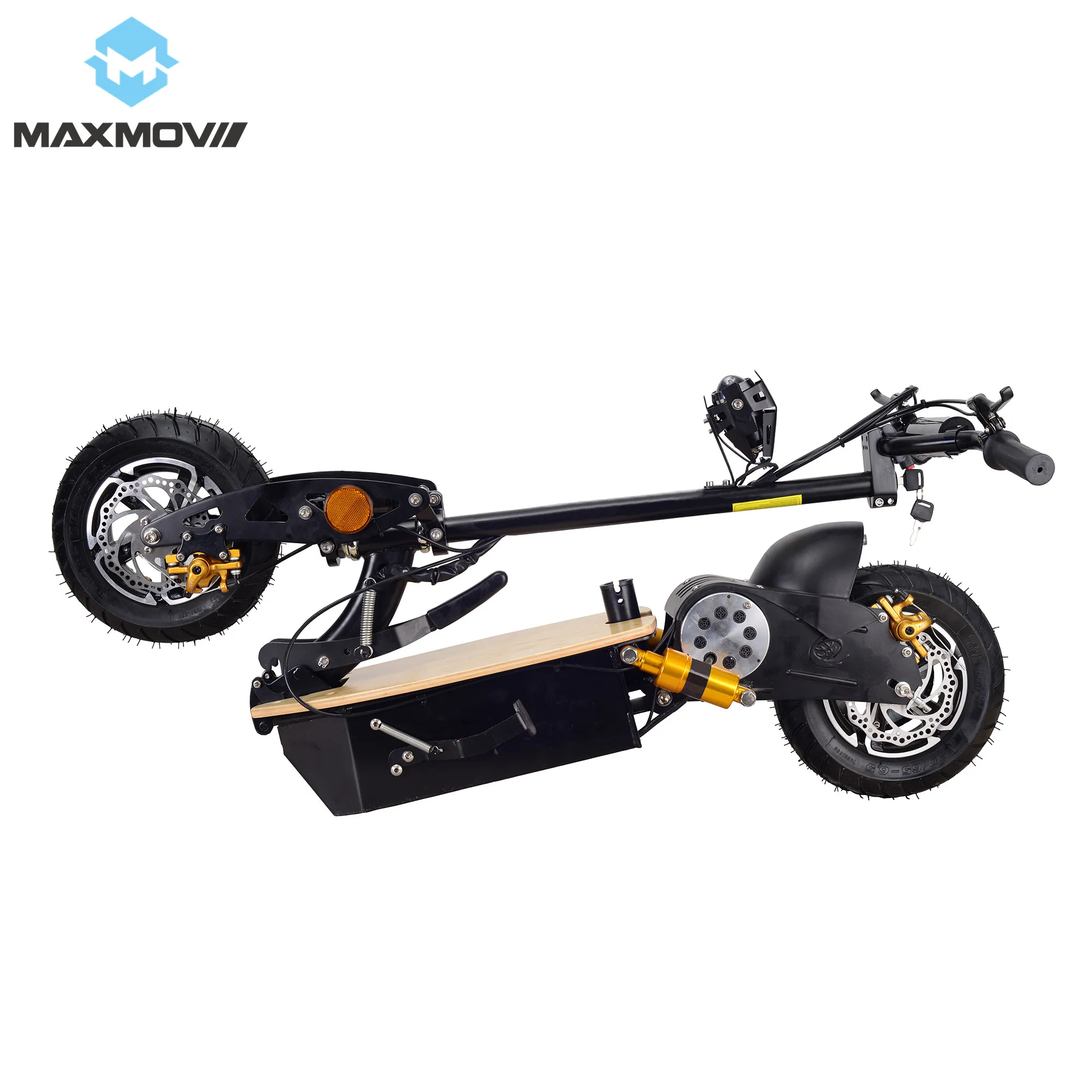 Top 2000W 60V Adult Foldable Two Wheel Off-road Electric Scooter with Front and Rear LED Lights 5
