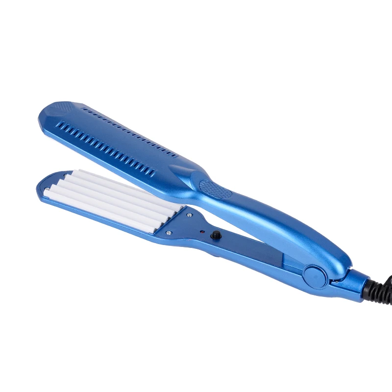 Профессиональные щипцы для завивки волос, Керамические Гофрированные щипцы для завивки волос, стайлер для волос, Электрические гофрированные волнистые Инструменты для укладки - Цвет: Blue