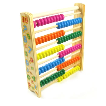 

1PC New Wood Colorful Beads Calculate Abacus Wooden Math Toy Learning Numbers Baby Infant Early Educational