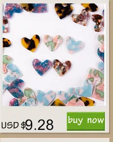 Heart Acetate Cabochon Gems For Native American Beaded Earring with a holes 23x20MM 30PCS/LOT am TAIDIAN