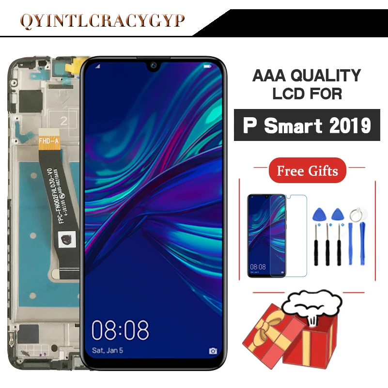 Скидка 2340*1080 оригинальный ЖК дисплей с рамкой для huawei P Smart 2019 ЖК дисплей Экран Дисплей для P Smart 2019 Экран ЖК дисплей POT LX1 POT L21 POT LX3