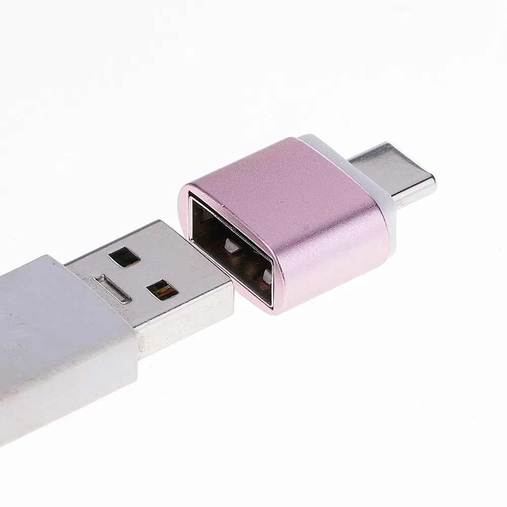 Vovotrade Micro USB к C type адаптер для зарядки данных + OTG конвертер с кольцом ключей Прямая