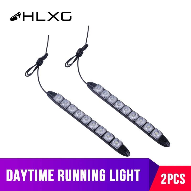 9 светодиодный 12V Габаритные огни DRL led переднего Противотуманные фары