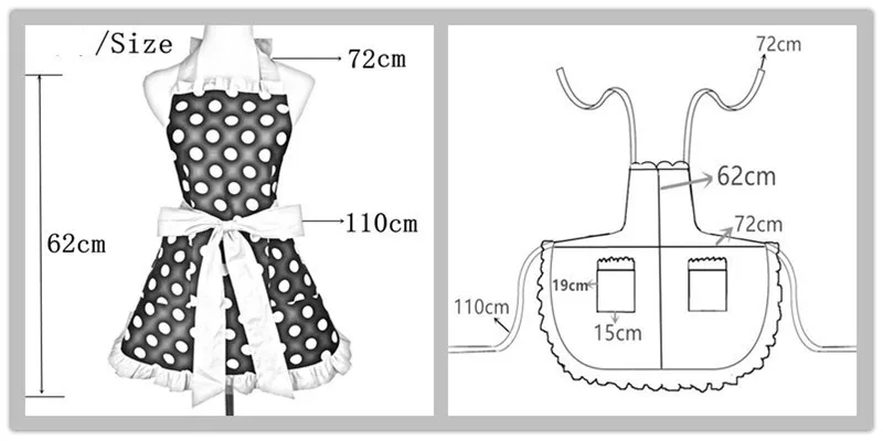 Регулируемый Фартук для домашнего магазина, прекрасный кружевной хороший материал, отлично подходит для женщин, для женщин, для кухни, для приготовления пищи, вечерние, черные, милые, хорошо 5