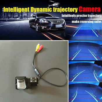 

HD CCD Night Vision 4 LED Car Intelligent Reverse Trajectory Camera / Car Rear View Backup Camera For Jeep Wrangler 2011~2014