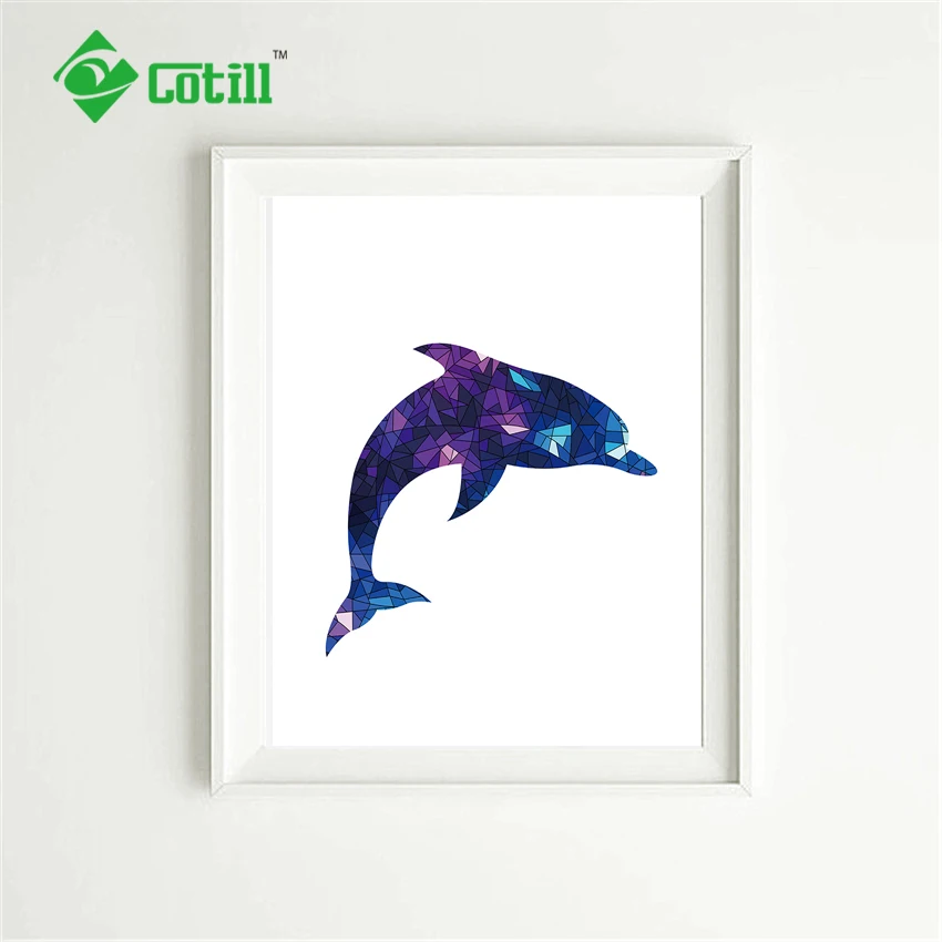 Cotill Dophin Холст Картины Искусства Стены Искусство Плакаты И Печать Без Рамки Уолл