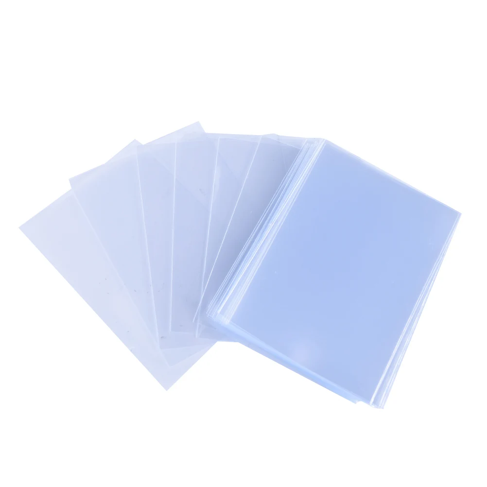 

50pcs/set Transparent Color card sleeves card protector holder for mtg yugioh pokemon cards board game 66*91mm