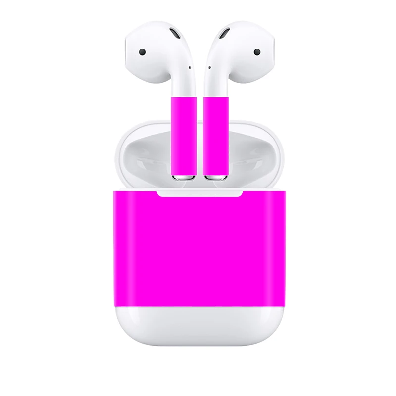 Прямая поставка защитный кожаный чехол для Apple Airpods стикер DIY Украшение