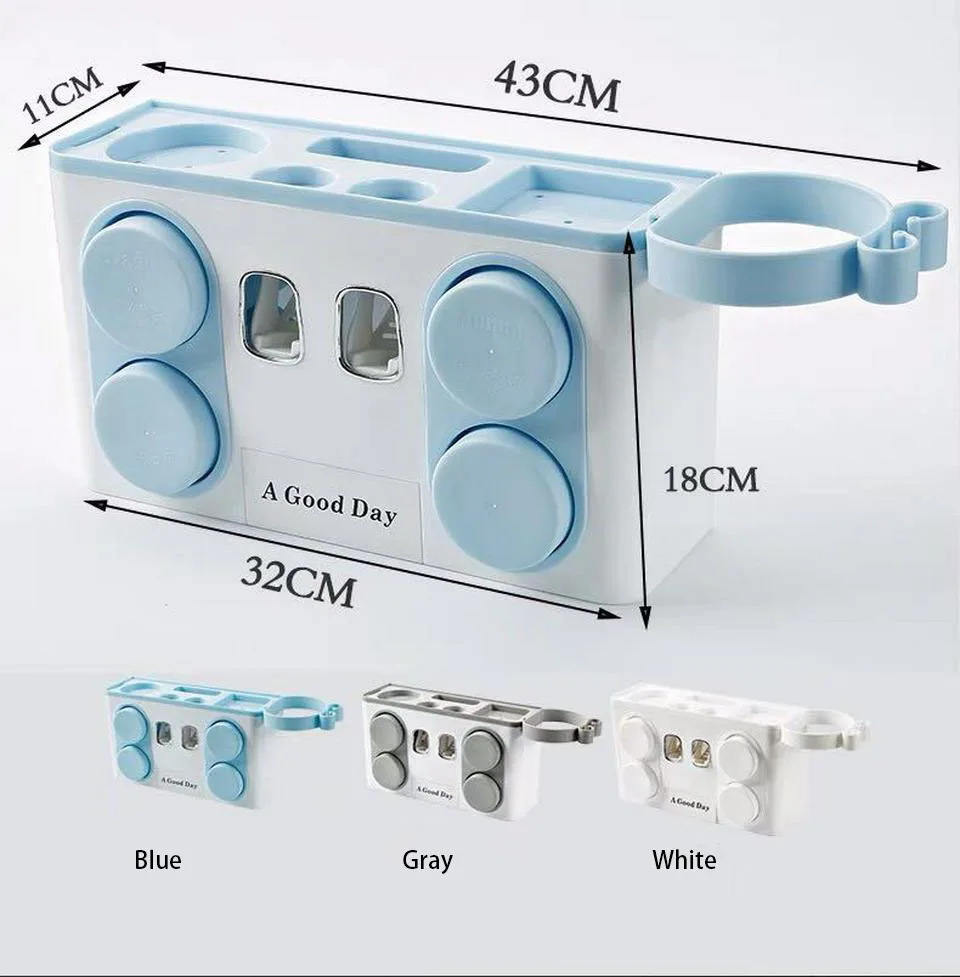Держатель для зубных щеток Автоматический Дозатор зубной пасты соковыжималки стиральный набор чашка настенный аксессуары для ванной
