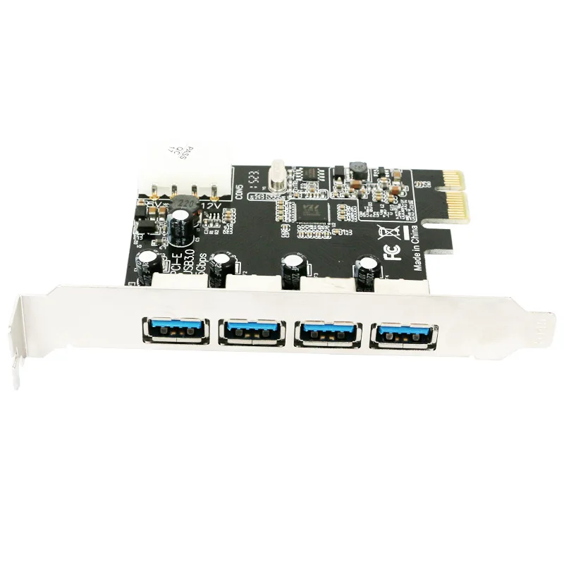 4 порта USB 3,0 PCI-e Плата расширения PCI express PCIe USB 3,0 концентратор адаптер 4-портовый USB3.0 контроллер USB 3 0 PCI e PCIe express 1x