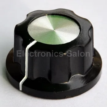 

( 100 pcs/lot ) Pot Knobs, 0.913" x 0.484" Shaft 1/4", MF-A02, for HAM Radio / Audio.
