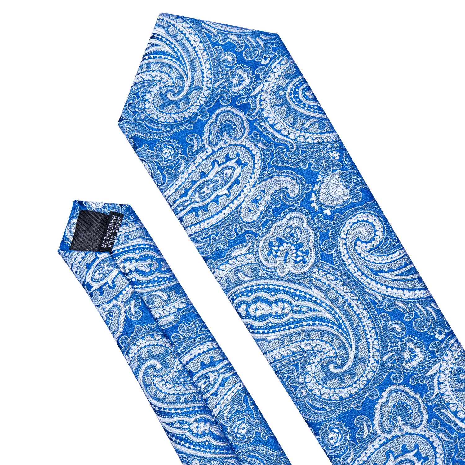 Барри. Ван Темно-синие мужские галстуки Gift Box Set Пейсли Цветочные моды шелковые галстуки Gravata Свадебная вечеринка платок LS-5147