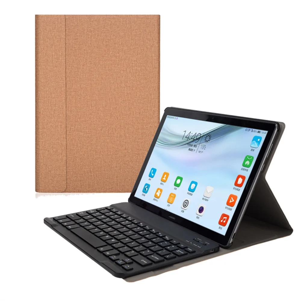 Съемная клавиатура Bluetooth кожаный чехол для huawei MediaPad M5 Pro 10,8 Smart Bluetooth клавиатура+ флип чехол* 90
