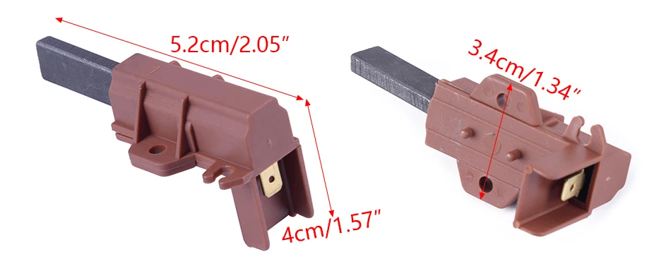 LEATOSK 2 шт. PA66 металлическая стиральная машина мотор углеродная щетка и держатель подходит для samsung Ariston Indesit Hotpoint