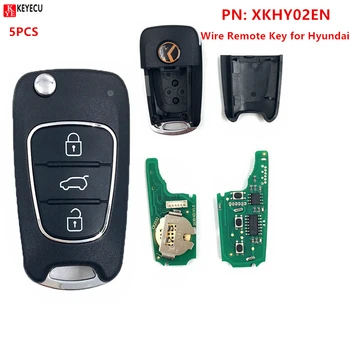 

5PCS Xhorse 3 Buttons Universal Wire Remote Car Key for Hyundai VVDI Key Tool VVDI2 MINI Programmer English Version PN: XKHY02EN
