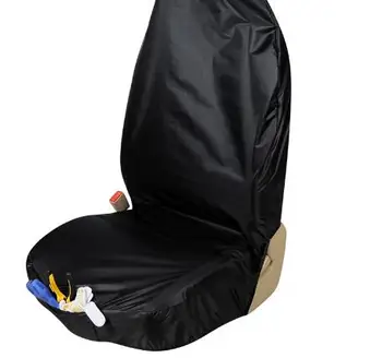 

2 Pieces Premium Waterproof Bucket Seat Cover (1 Piece) Universal Fit for Most of Cars Trucks Suvs Black Car Seat Protector