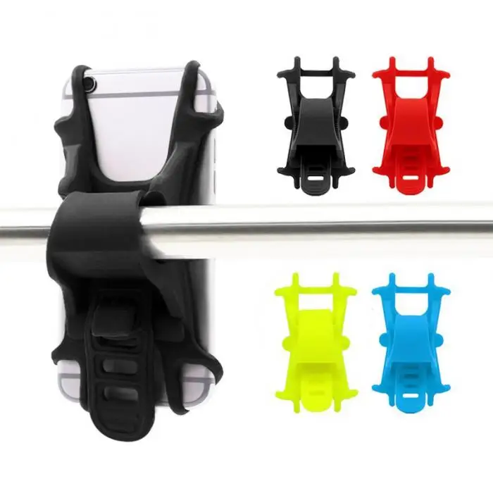 Flash Deal Hot Selling Universal Bike Phone Holder Mount Anti Shake Silicone Soft Motorcycle Handlebar 2