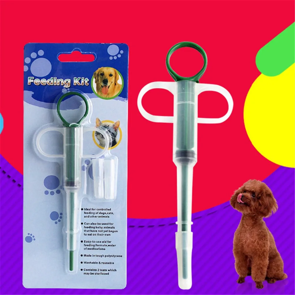 

Multi-functional Plastic Pet Pill Feeder Dispenser Portable Dog Puppy Cat Tablet Medicine Capsules Feeding Tool Dog Accessories