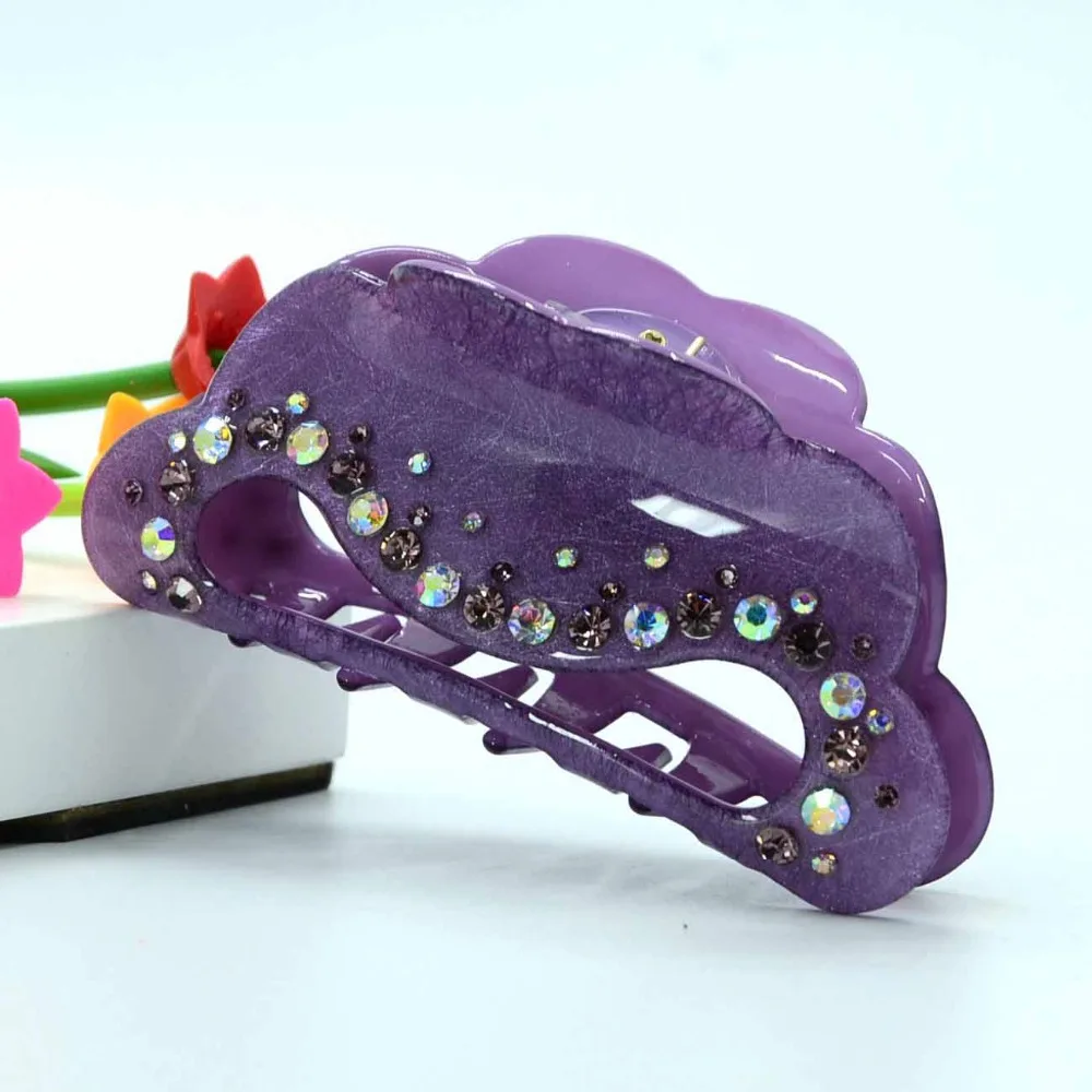 

9cm New Design Fashion Austria Crystal Rhinestone Hair Claw Clips Headwear Accessories For Women Girl Jewelry Free Shipping