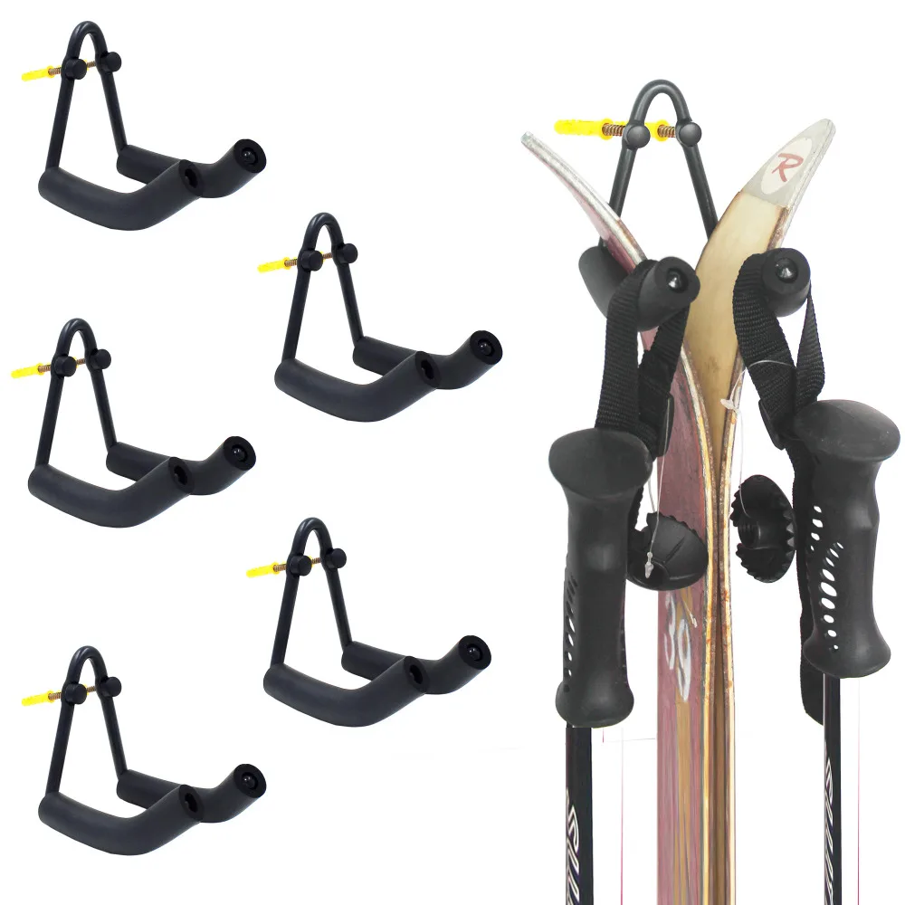 V Style Ski Wall Mount Ski Wall Holder Hold Your Skis and Poles No Skis