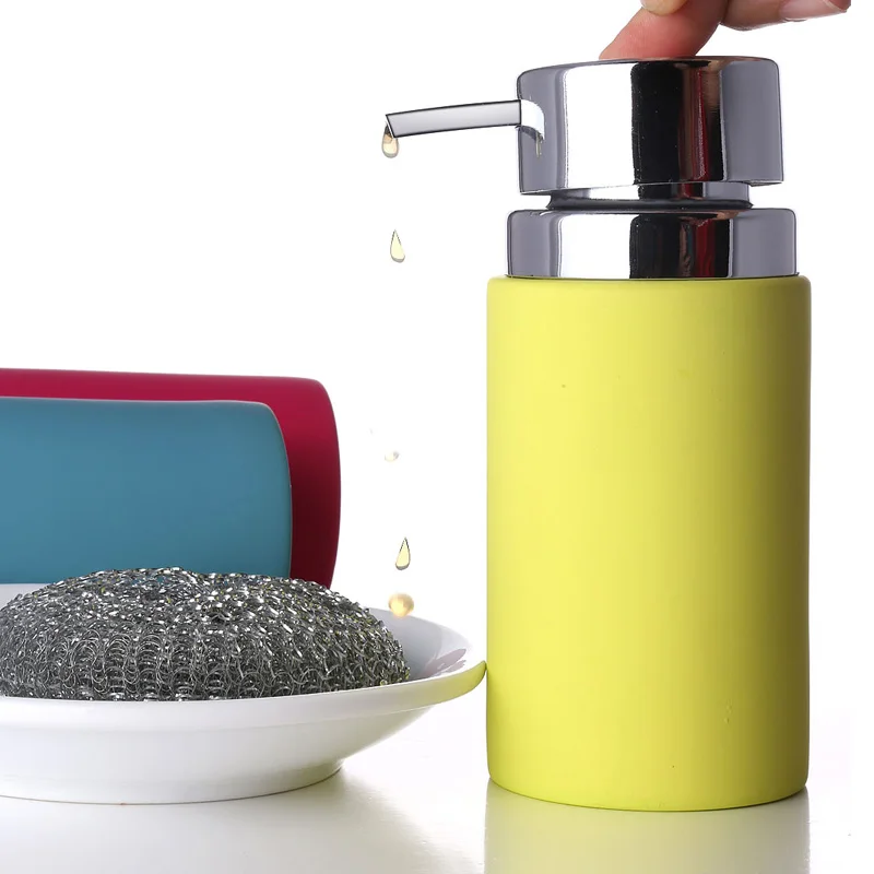 Бутылка для жидкости для мытья рук Европейского типа креативное керамическое устройство для жидкого мыла(только красный и зеленый