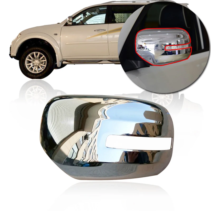 

CAPQX Rear Rearview Mirror Cover Rear view mirror Cap Housing Shell For Pajero 2014 2015
