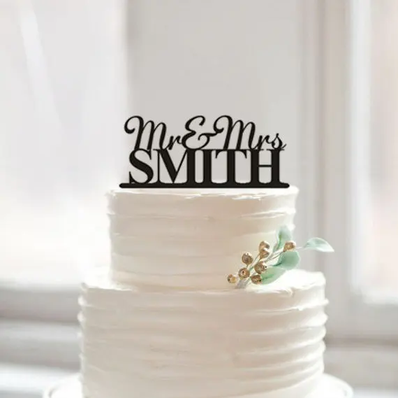 Personalized Acrylic Wedding Cake Toppers Mr Mrs Personalized Acrylic Wedding Cake Toppers Mr Mrs Topper With Last Name Customized Decoration For Lover In Decorating Supplies