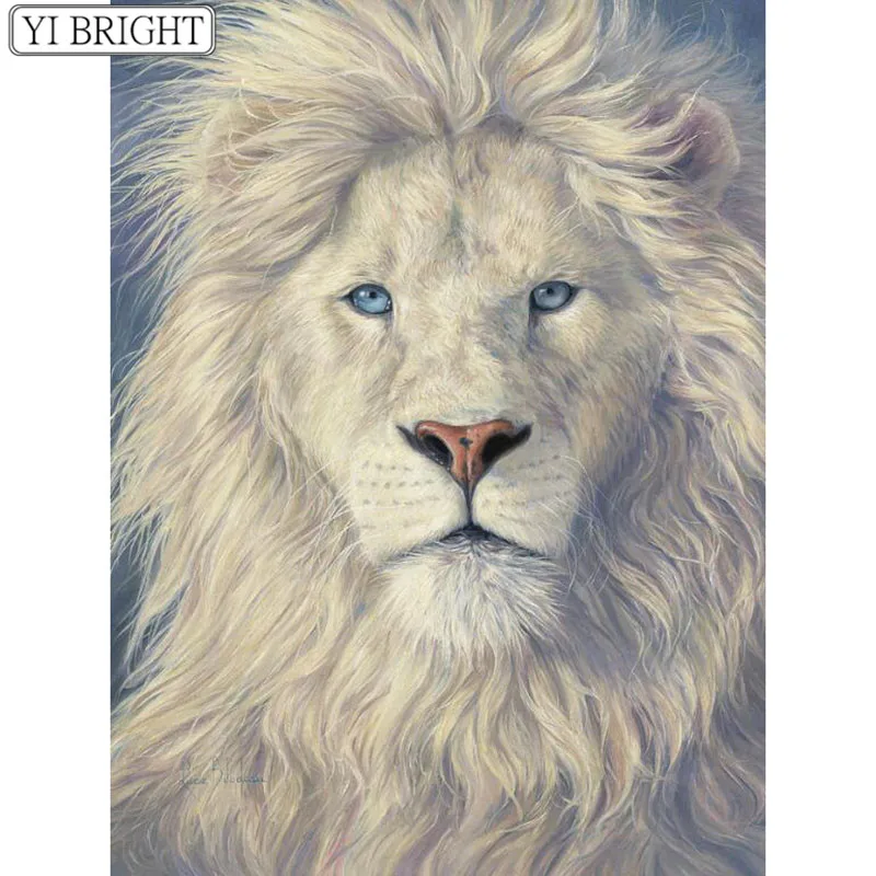 

5D DIY Full Square Diamond Painting Cross Stitch lion 3D Diamond Embroidery Rhinestone Mosaic Home Decoration