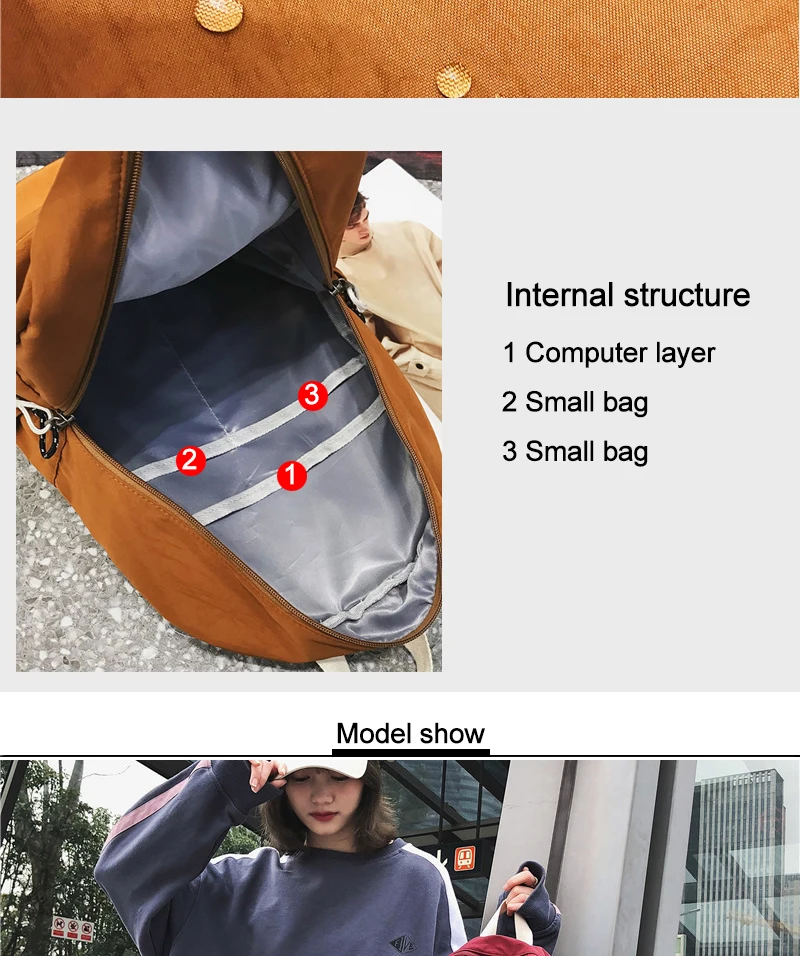 DCIMOR Solid color Women backpack Retro Fashion Waterproof Nylon Backpack School Bags For Teenagers Mochilas Travel Backpacks