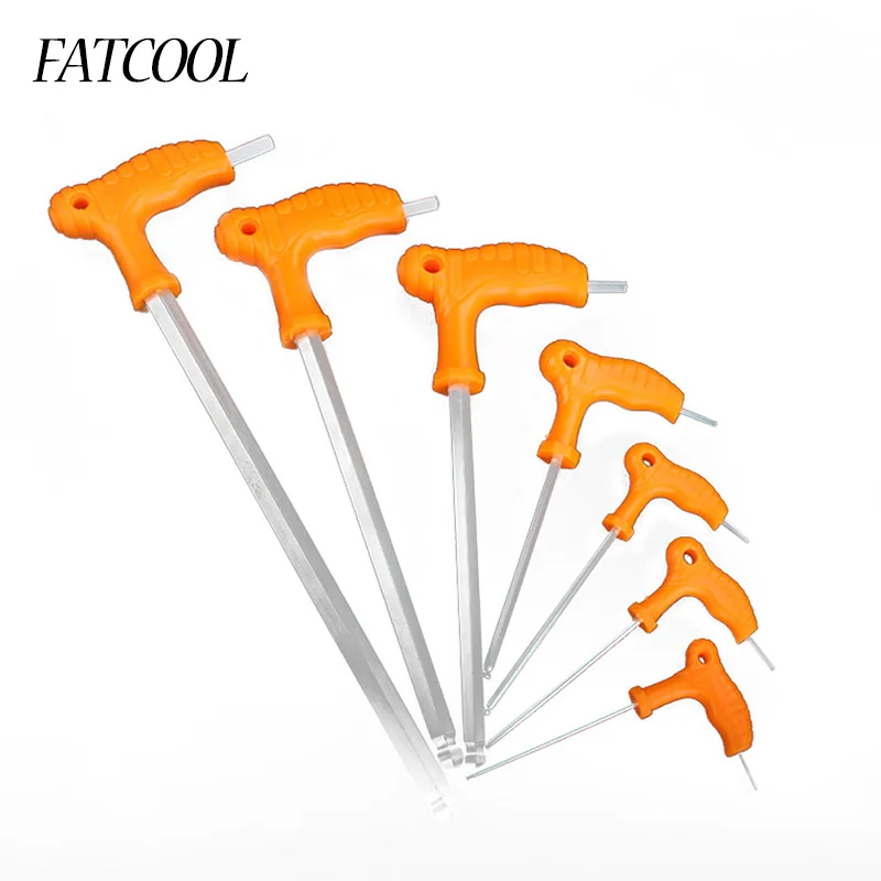 

2.5-10MM L-shaped Hex Wrench Set Ball Head Wrenches Allen Key Professional Spanner Hand Tool Ferramentas Herramientas 7Pcs/Lot