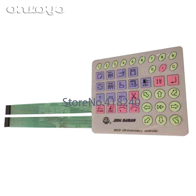 Buy Computer Embroidery Machine Head Button Film Type 08 Key Film Online