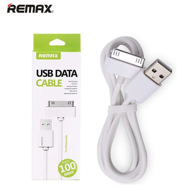 For iPhone 4 USB Cable Original Remax Charging Wire Data Sync Line For