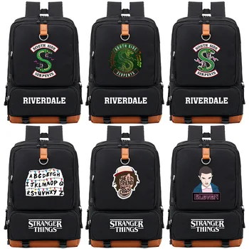 

New TV Series Riverdale Stranger Things Boys Girls Kids Bookbag Women Bagpack Teenagers Schoolbags Canvas Men Student Backpack