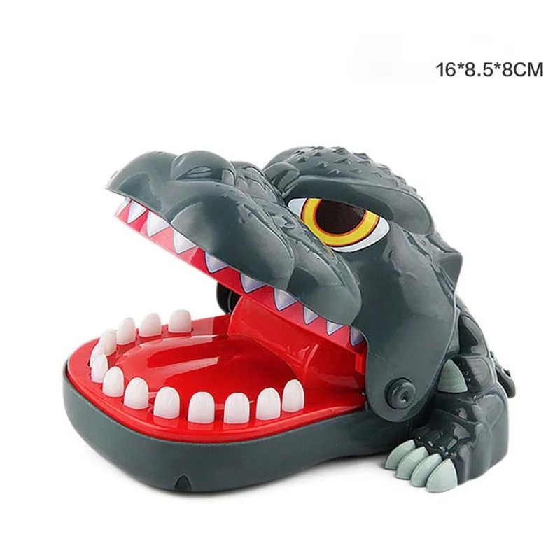 

Shark Dog Crocodile Bite Finger Simulation Electric Light Sound Toy Large Mouth Dentist Biting Hand Game Pulling Teeth Children