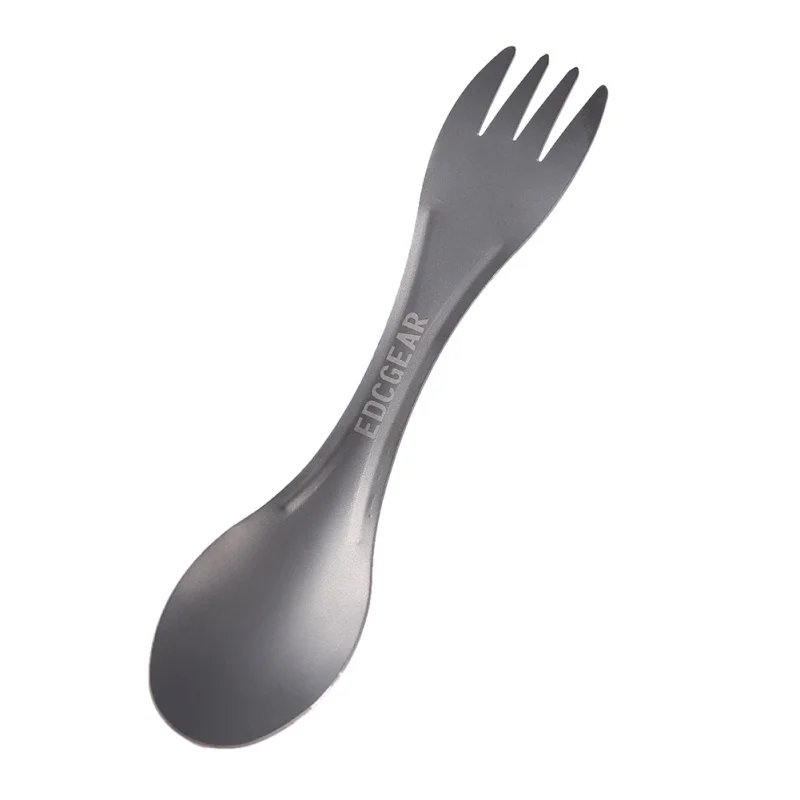 

EDC Outdoor Mini Portable Spoon Fork Lightweight Useful Titanium Camping Backpacking Cutlery Spork Fork Spoon