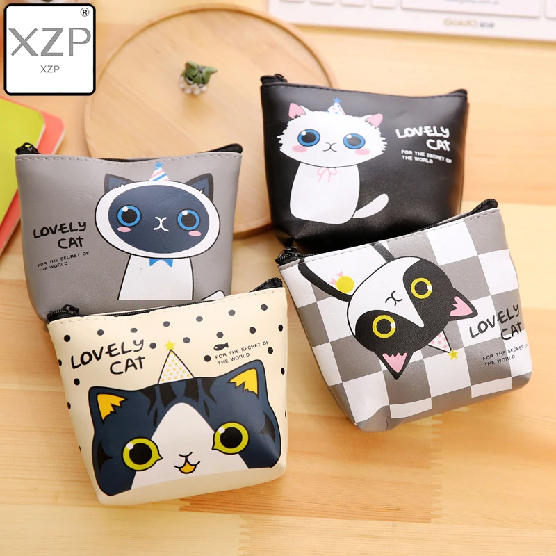 Кошелек для монет XZP 2019 женский милый мультяшный Кот модный кошелек чехол с