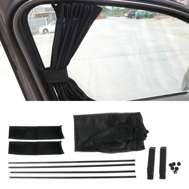 Универсальные черные сетки Блокировка VIP автомобильные шторы солнцезащитный щиток УФ Блок MAR12