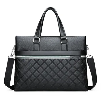 

Fashion Vintage High Quality Simple Design Leather Shoulder Bag Men Briefcase Business Men Office Mens Bags Men Handbag
