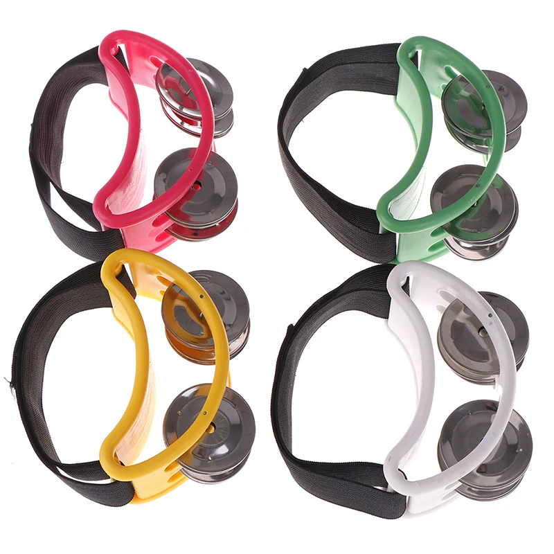 Half Moon Shape Foot Tambourine Metal Jingle Bell ...