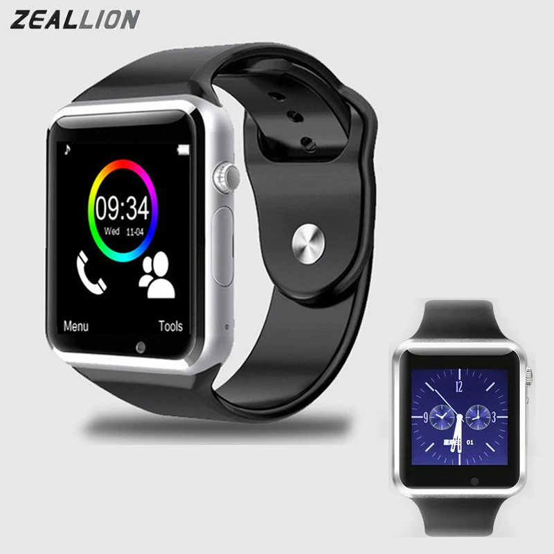 

ZEALLION Smart Watch A1 Clock 1.5" Display Sync Notifier Support Sim Card Bluetooth Connectivity For Android Phone Smartwatch