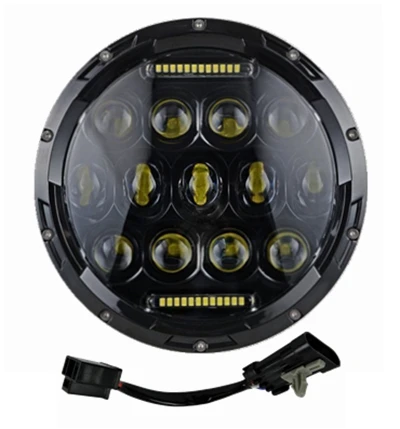 Yait " Хромированный Светодиодный фонарь, вспомогательная лампа+ 2 шт. 4,5 дюйма 30 Вт Светодиодный противотуманный фонарь с кронштейном для фар, переходное кольцо - Цвет: 1pcs Black 7Inch