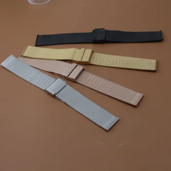 

16mm17 18mm 19mm 20mm Milanese mesh Watchband for D W Watch Band Mesh Stainless Steel Strap Link Bracelet Black Rose Gold Silver