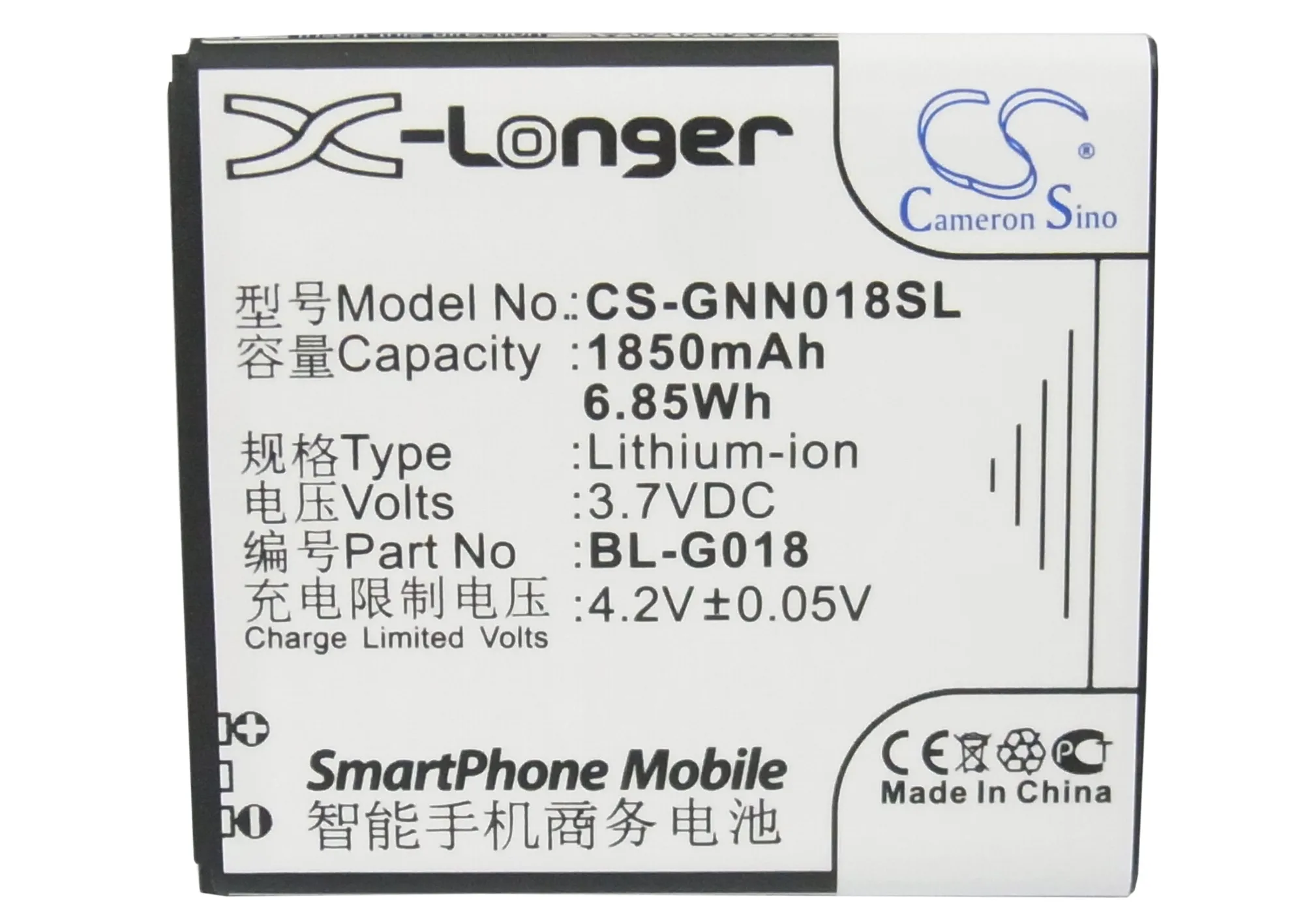 BL G018 аккумулятора Cameron Sino 1850mAh для Fly/GIONEE C700 C800 IQ441 GN206 GN700T/GN700W NGM WEMOVE WILCO|Аккумуляторы