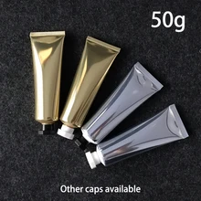 50 мл Серебряный алюминиевый пластиковый мягкий флакон 50 г тюбик для косметического крема очищающий лосьон для лица