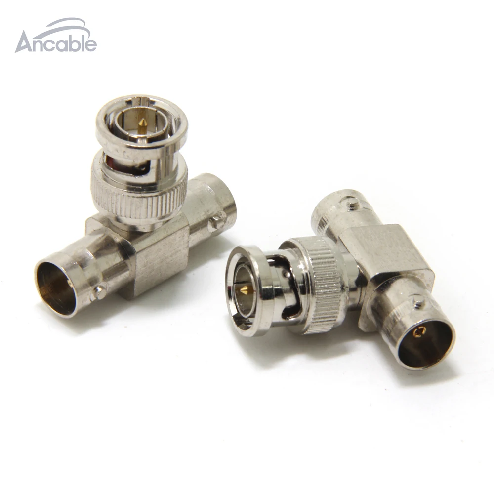 Ancable 10 Pack BNC Male к Dual Female Plug T Shape RF коаксиальный 3 ходовой сплиттер адаптер для