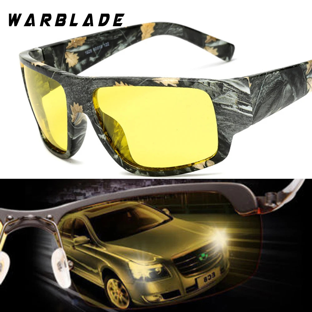 

WaraBLade Night Vision Glasses Male Anti-glare HD Polarized Sunglasses Men Women Driving Glasses Yellow Driver Eyewear 1028