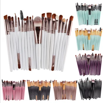 

20Pcs Professional Cosmetic Makeup Brushes Set Blush Powder Foundation Eyeshadow Eyeliner Cosmetic Brushes / by dhl 200sets